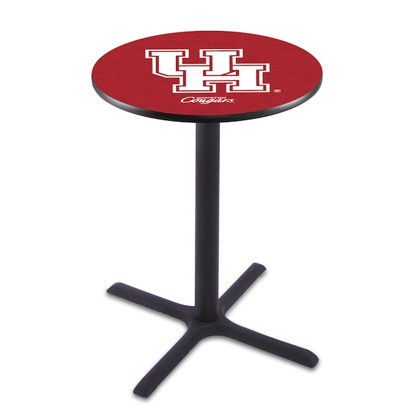 42" Blk Wrinkle Houston Pub Table
